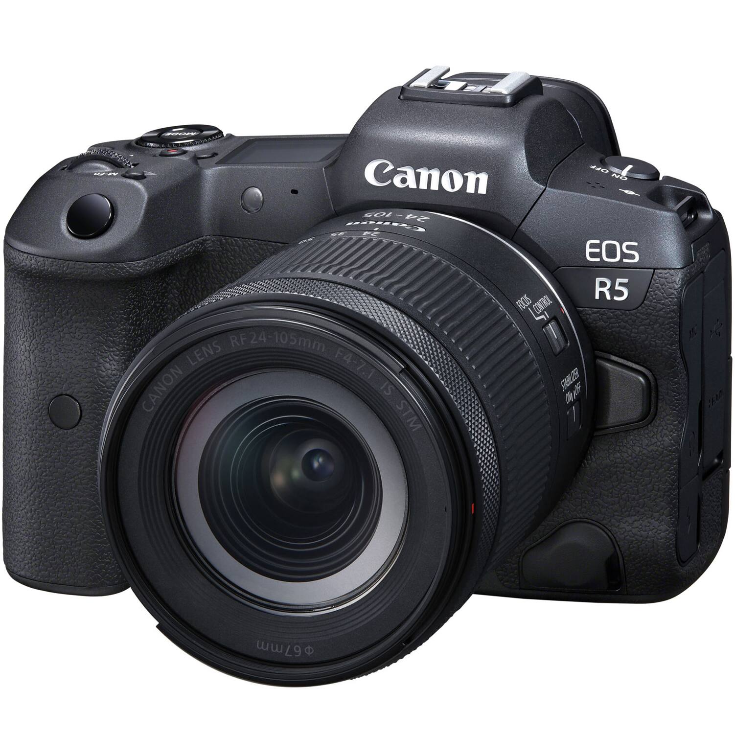 Canon - EOS R5 Full Frame Mirrorless Camera w/8K Video + 24-105mm F4-7.1 IS STM Lens Kit