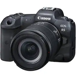 Canon - EOS R5 Full Frame Mirrorless Camera w/8K Video + 24-105mm F4-7.1 IS STM Lens Kit