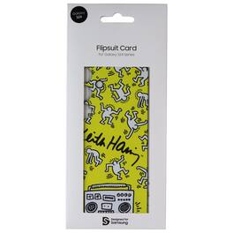 Samsung - Interactive Flipsuit Card for Galaxy S24 - Keith Haring - Yellow