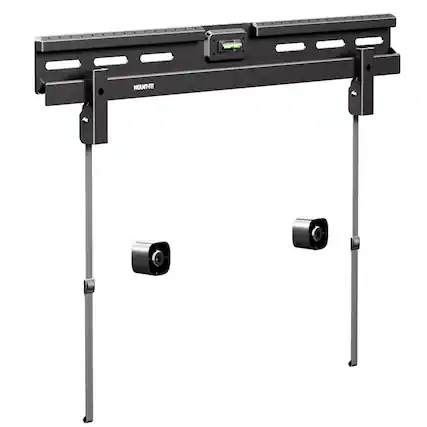 Front. Mount-It! - No Stud TV Wall Mount for 37″ – 85″ TVs Slim Low-Profile Drywall Mount – Up to 110 lbs Support, Black - Black.