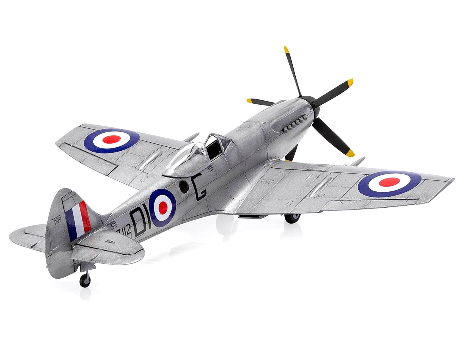 Back. Airfix - Level 2 Model Kit Supermarine Spitfire FR Mk.XIV Fighter Aircraft with 2 Scheme Options 1/48 Plastic Model Kit by Airfix - Multi.