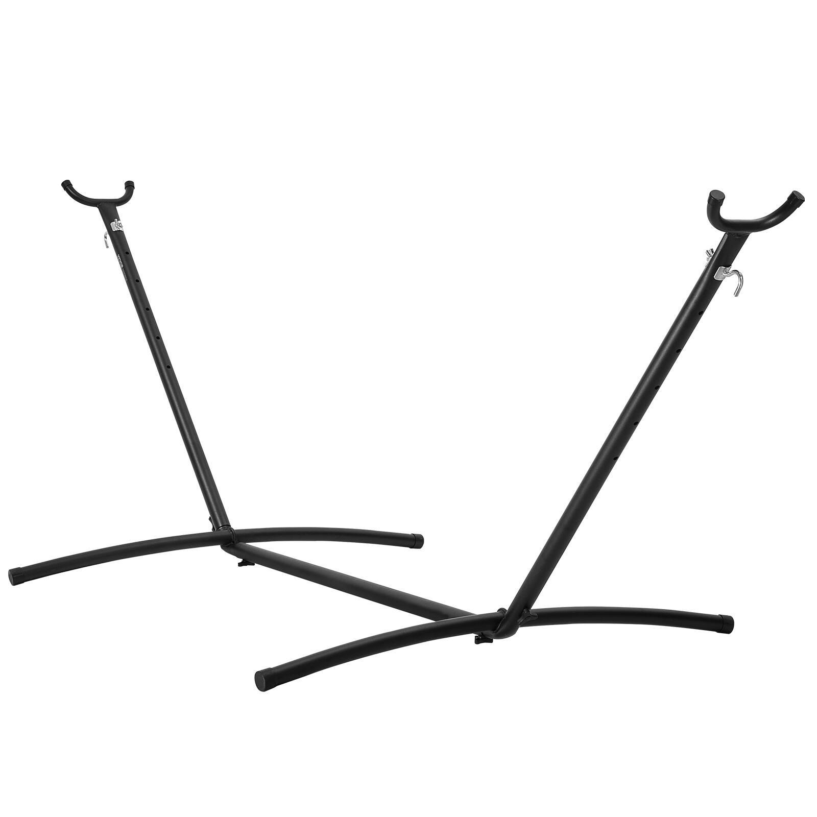 Front. VEVOR - Portable Hammock Stand, 450lbs Capacity Steel Hammock Stand for 2 Person, Heavy Duty Adjustable Hooks Hammock Frame - Black.