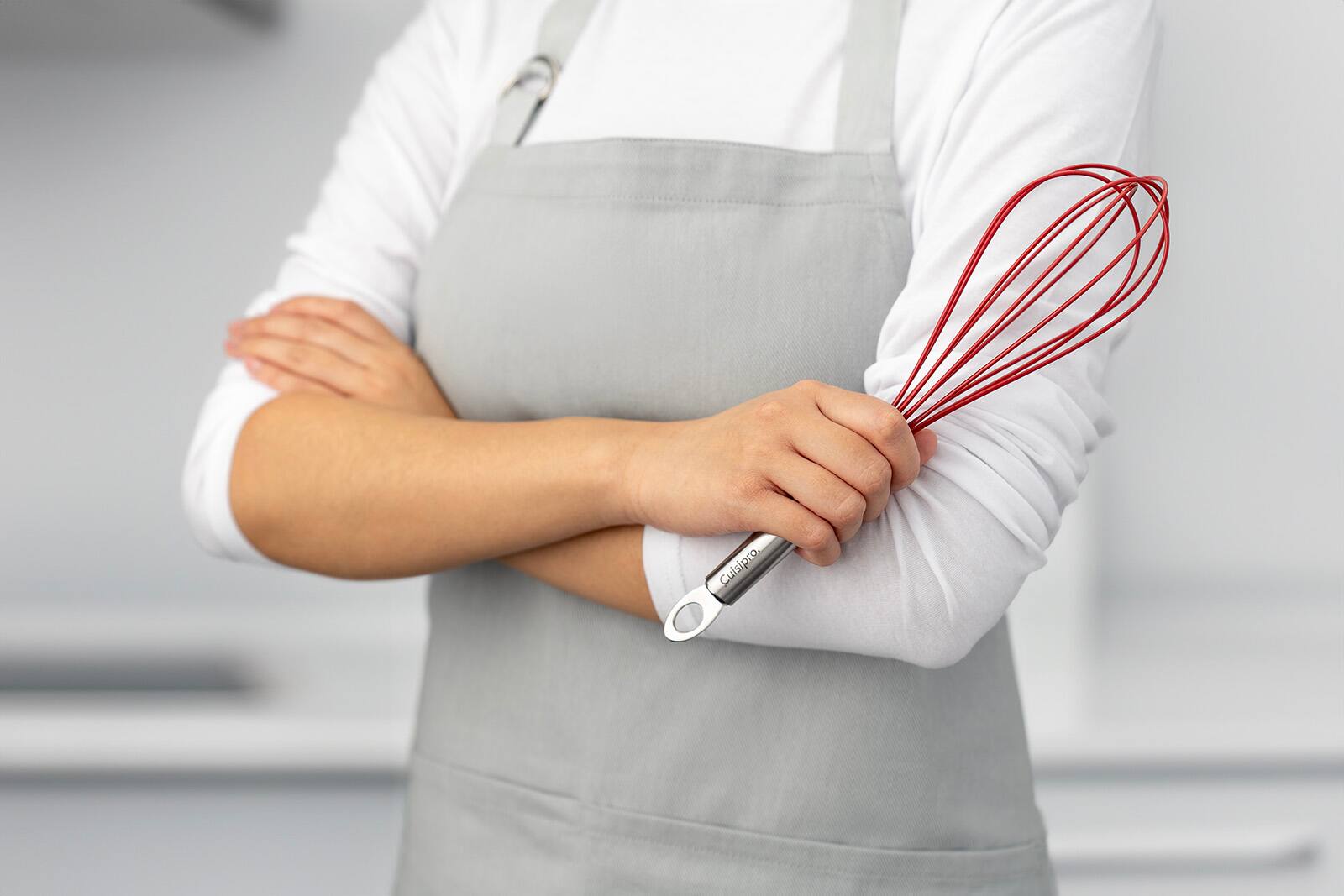 Alt View 3. Cuisipro - 12 Inch Silicone Balloon Whisk, Red - Red.