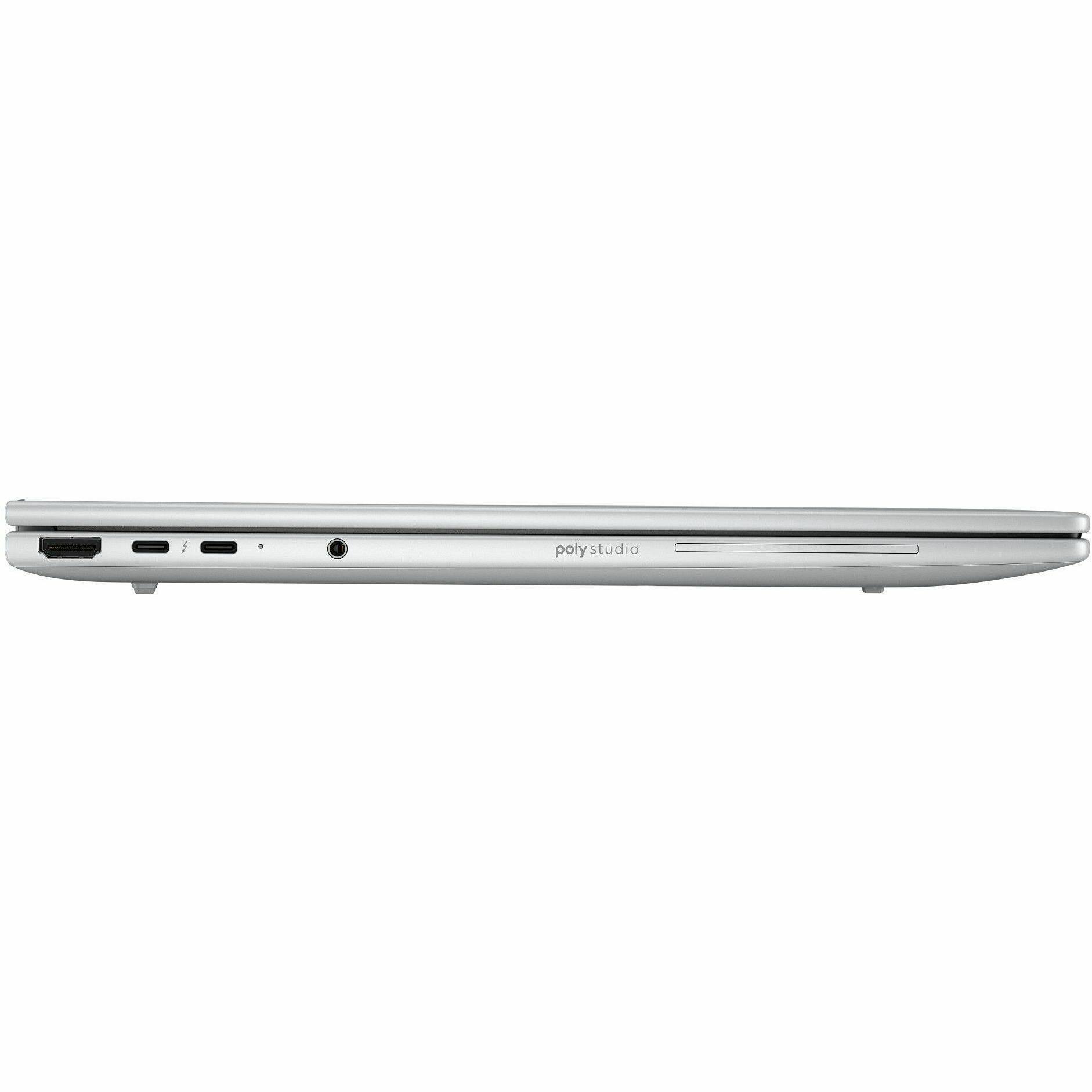 Alt View 7. HP - HP EliteBook 8 G1i 16" Touchscreen Notebook - WUXGA - 60 Hz - Intel Core Ultra 5 228V - 32 GB - 512 GB SSD - English Key - Glacier Silver Aluminum.