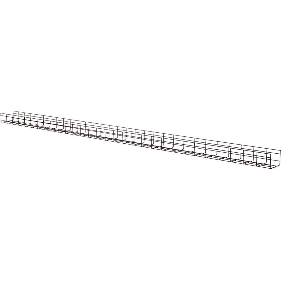 Alt View 5. Tripp Lite - Eaton Tripp Lite Series Wire Mesh Cable Tray - 150 x 100 x 1500 mm (6 in. x 4 in. x 5 ft.), 2-Pack - Cable Tray - Black - Black.