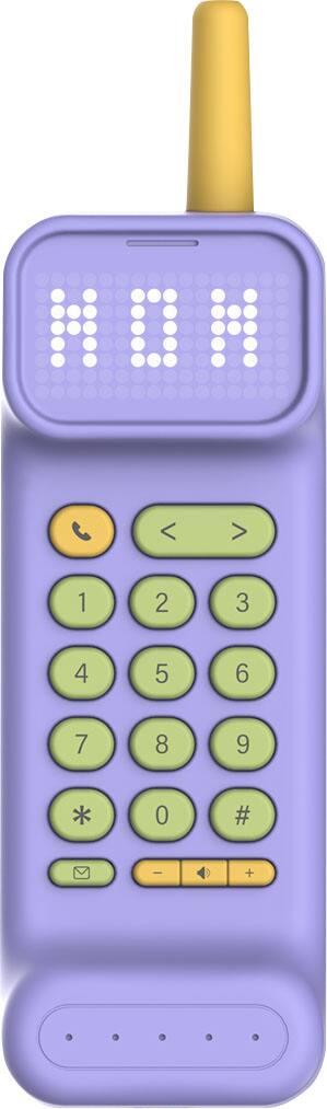 Front. Waffle - Home Kid's Phone - Purple.