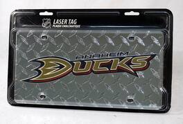 Rico Industries - Anaheim Ducks NHL Laser Cut Diamond Plate License - Multi