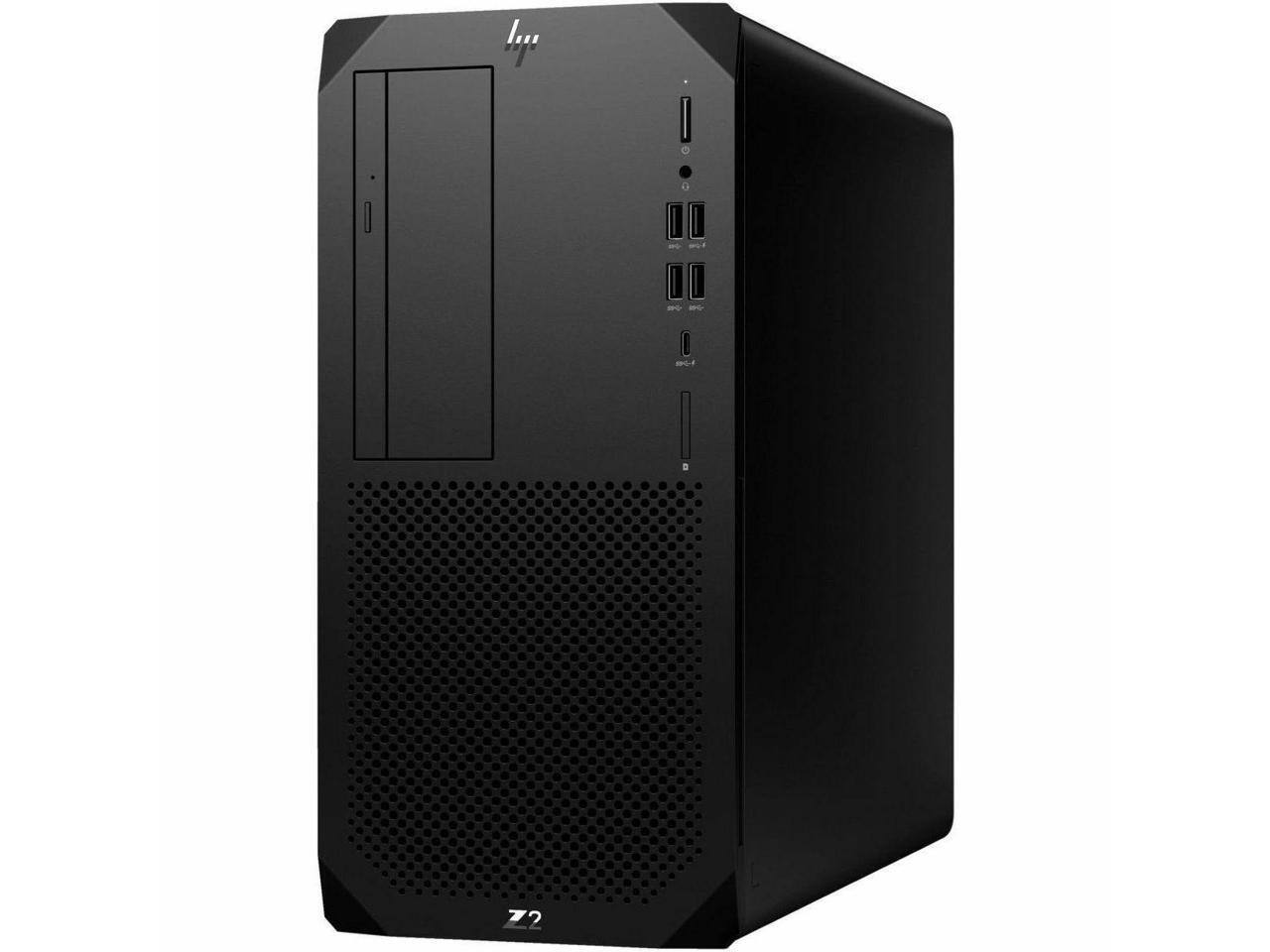 Alt View 3. HP - HP Z2 G9 Workstation - i5-14500, 16 GB, 512 GB SSD, Intel W680, NVIDIA T400, Windows 11 Pro - Black.