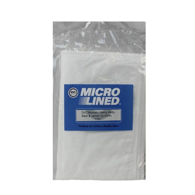 DVC MICRO LINED  
DVC Numatic Henry, Hetty, Basil & James Synthetic 5 Pack  
Products for a Clean & Healthy Home