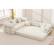 Alt View 7. KERDOM - Upholstered L Shaped Modular Sofa Bed with Chaise, Corduroy Folding Floor Convertible Sofa Couch Bed for Living Room - Beige.