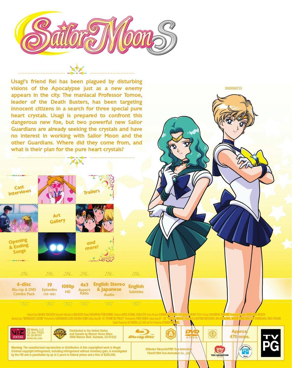 Back. Sailor Moon S: Season 3 Part 1 Standard Ed [Blu-ray].