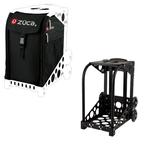 Front. Zuca - Zuca Obsidian Sport Insert Bag and Black Frame - Black.