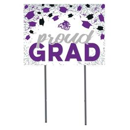 Jardine - Abilene Christian University Wildcats 18" x 24" Proud Grad Yard Sign - White
