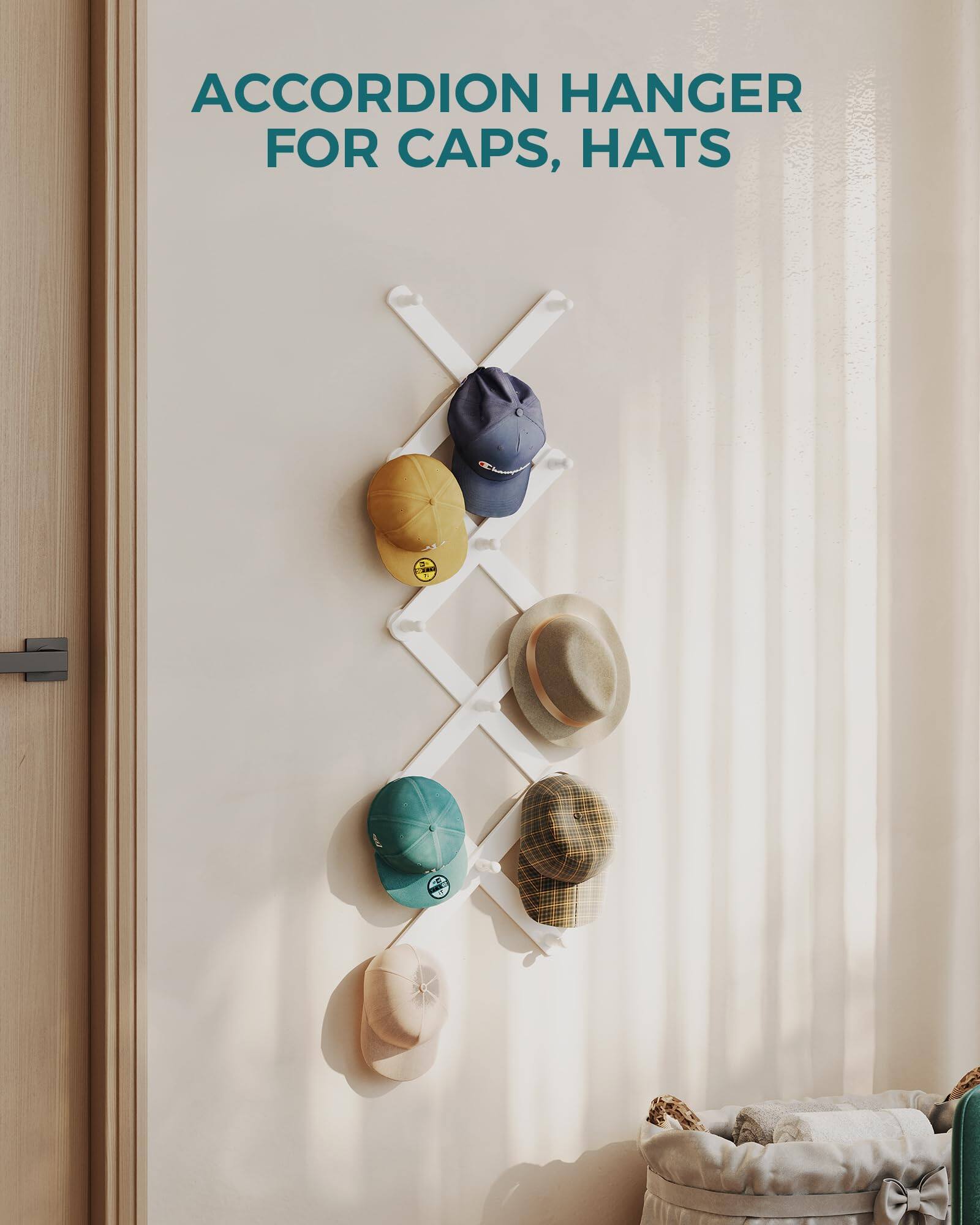 ACCORDION HANGER FOR CAPS, HATS