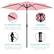 UV Protection: Fabric shade is UPF50 certified to diffuse sunlight.
Durable: Powder-coated steel withstands wear over time.
Built-in Crank: Pulley-assisted crank opens and closes the umbrella.
Push-button Tilt: Freely adjust the angle with a locking tilt joint.