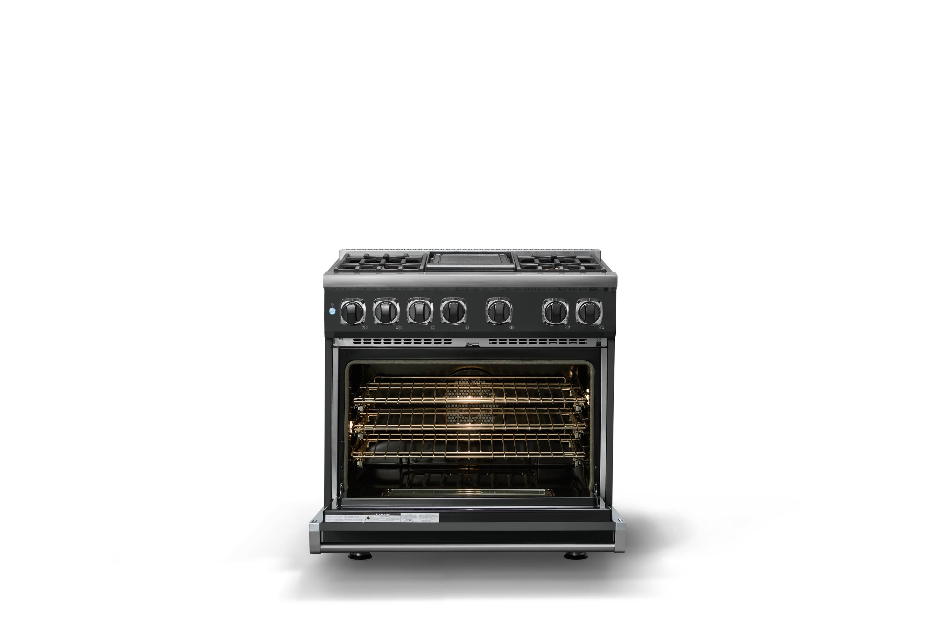 Alt View 2. Viking - 36"W. 5.6 Cu. Ft. 7S Self-Clean LP Dual Fuel Range-Antique Bronze - Antique Bronze.