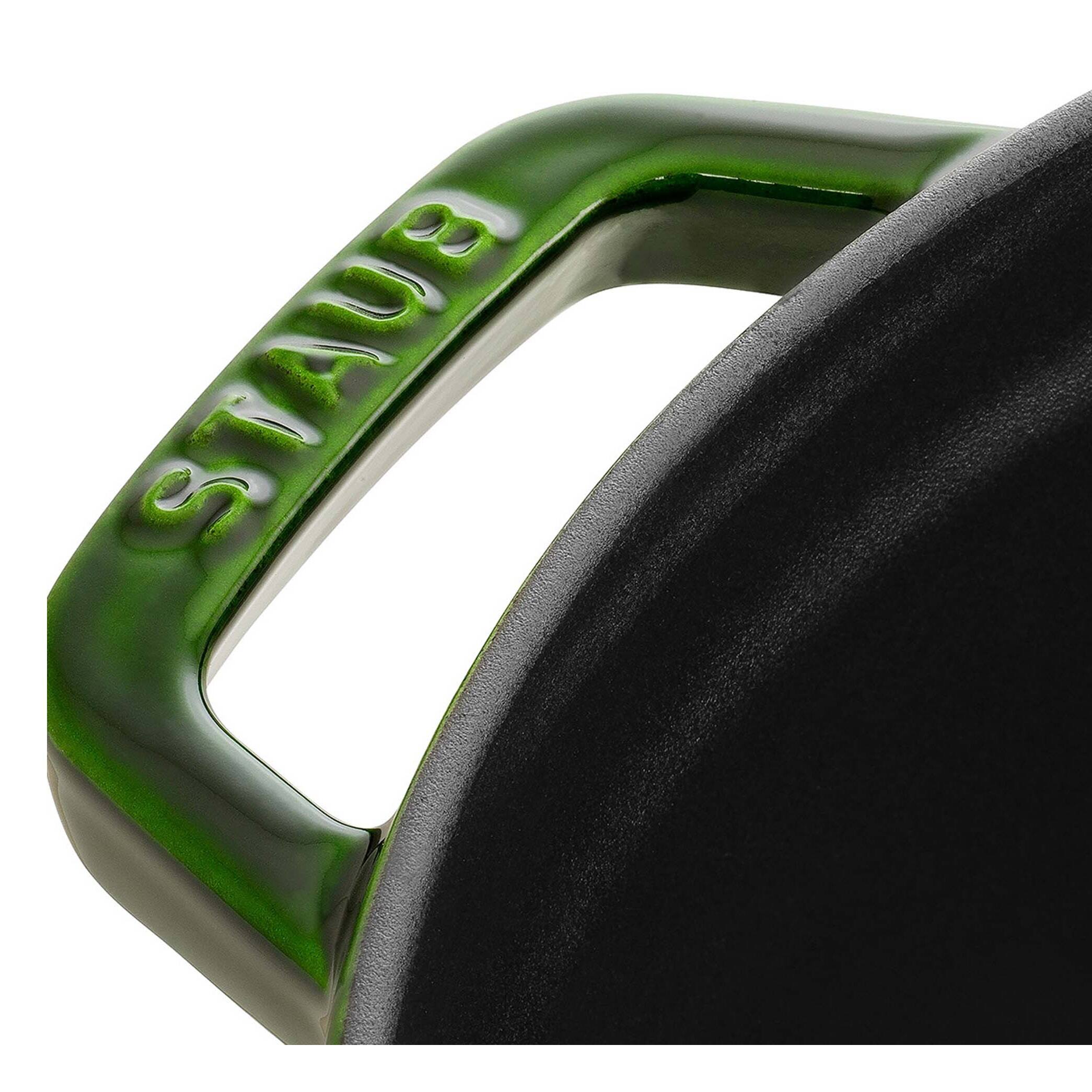 Alt View 6. Staub - Staub Cast Iron 7-qt Round Cocotte - Basil - Basil.