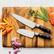 Left. Ninja - Ninja Foodi NeverDull System Premium 2-Piece German Stainless Steel Chef & Santoku Knife Set - Black.