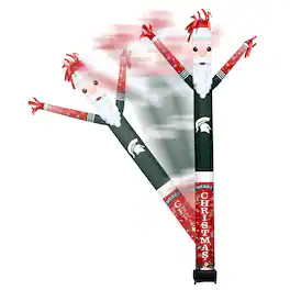 Sporticulture - Michigan State Spartans Santa Claus Inflatable Crazy Sports Fan - Green