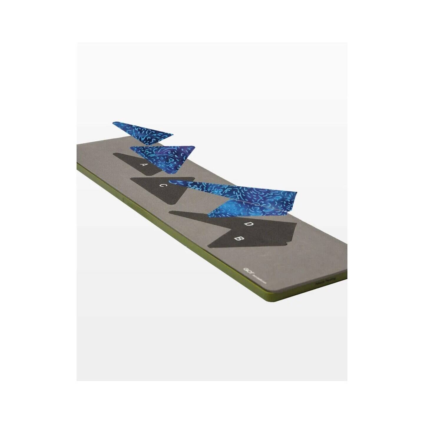 Back. AccuQuilt - GO! Starry Path 9" Finished Block on Board Fabric Cutting Die for Quilting Projects, Wall Hangings - Multicolor.