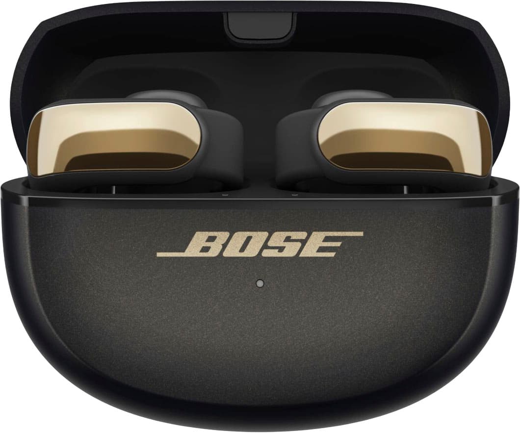 Angle. Bose - Ultra Open-Ear True Wireless Open Earbuds - Desert Gold.