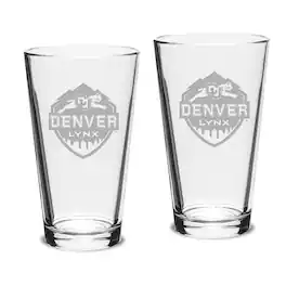 Jardine - CU Denver Lynx 16oz. 2-Piece Classic Pub Glass Set - Multicolor