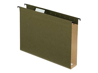 Front. Pendaflex - SureHook Reinforced Hanging File Folders, Extra Capacity, Letter Size, Standard Green, 20/Box - Green.