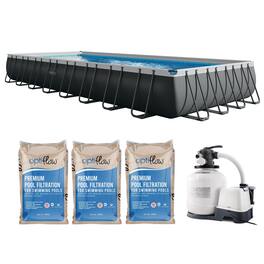 Intex - Ultra XTR 32' x 16' x 52" Above Ground Pool & OptiFlow Premium Filter Sand