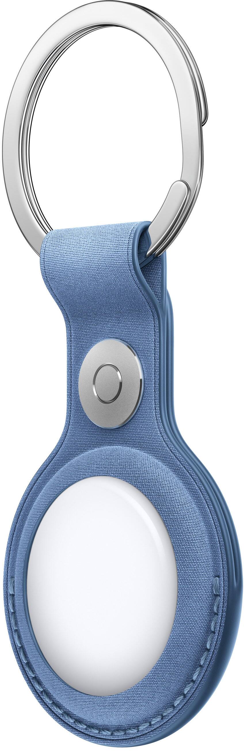 Alt View 1. Apple - AirTag FineWoven Key Ring (2026) - Wildflower Blue.