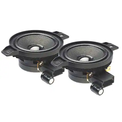 Front. Powerbass - Powerbass OE275-GM 2.75" Direct Fit OEM Replacement High Bandwidth Speakers Compatible with Select Chevy/GMC Vehicles - Black/Gray.