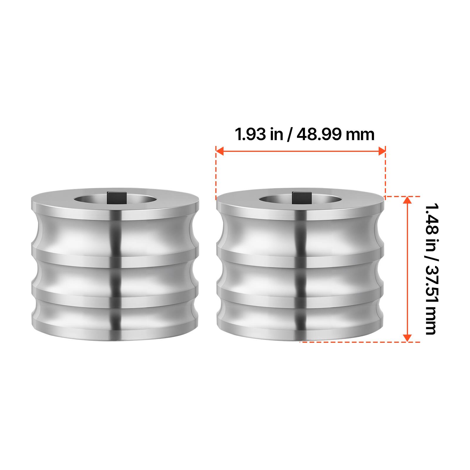 1.93 in / 48.99 mm  
1.48 in / 37.51 mm