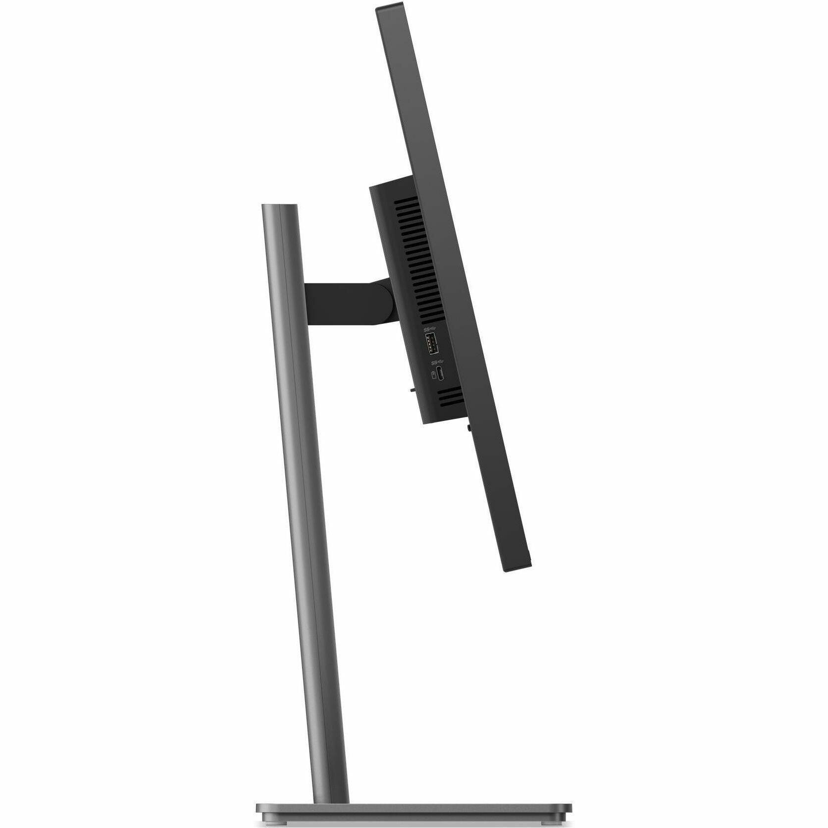 Alt View 4. Lenovo - Lenovo ThinkVision P27Q-40 27" Class WQHD LED Monitor - 16:9 - Eclipse Black - 27" Viewable - In-plane Switching (IPS) - Eclipse Black.