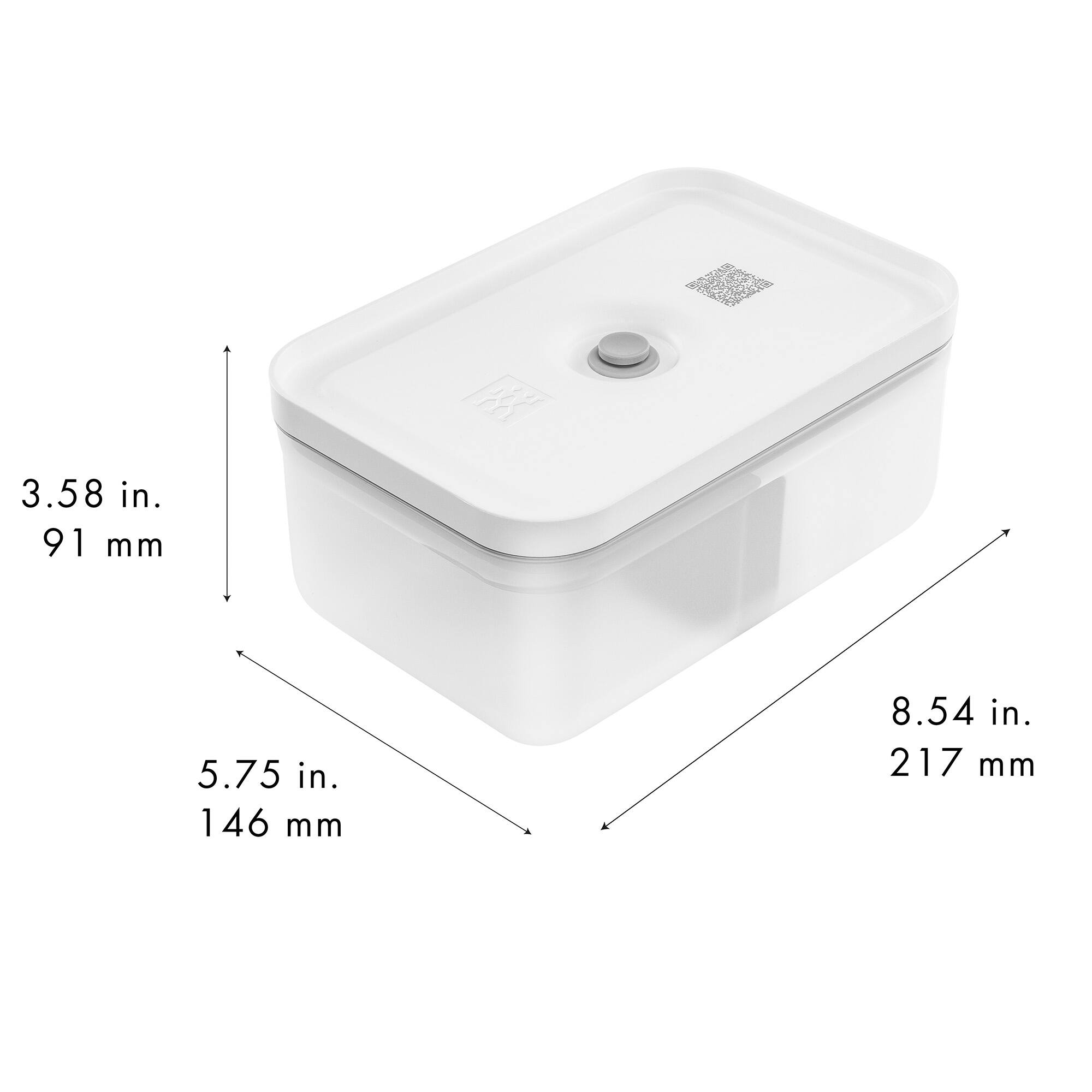 ZWILLING - Fresh & Save Plastic Lunch Box, Airtight Food Container, Meal Prep, BPA-Free, Grey, Semitransparent - Large - Gray - Thumbnail 3