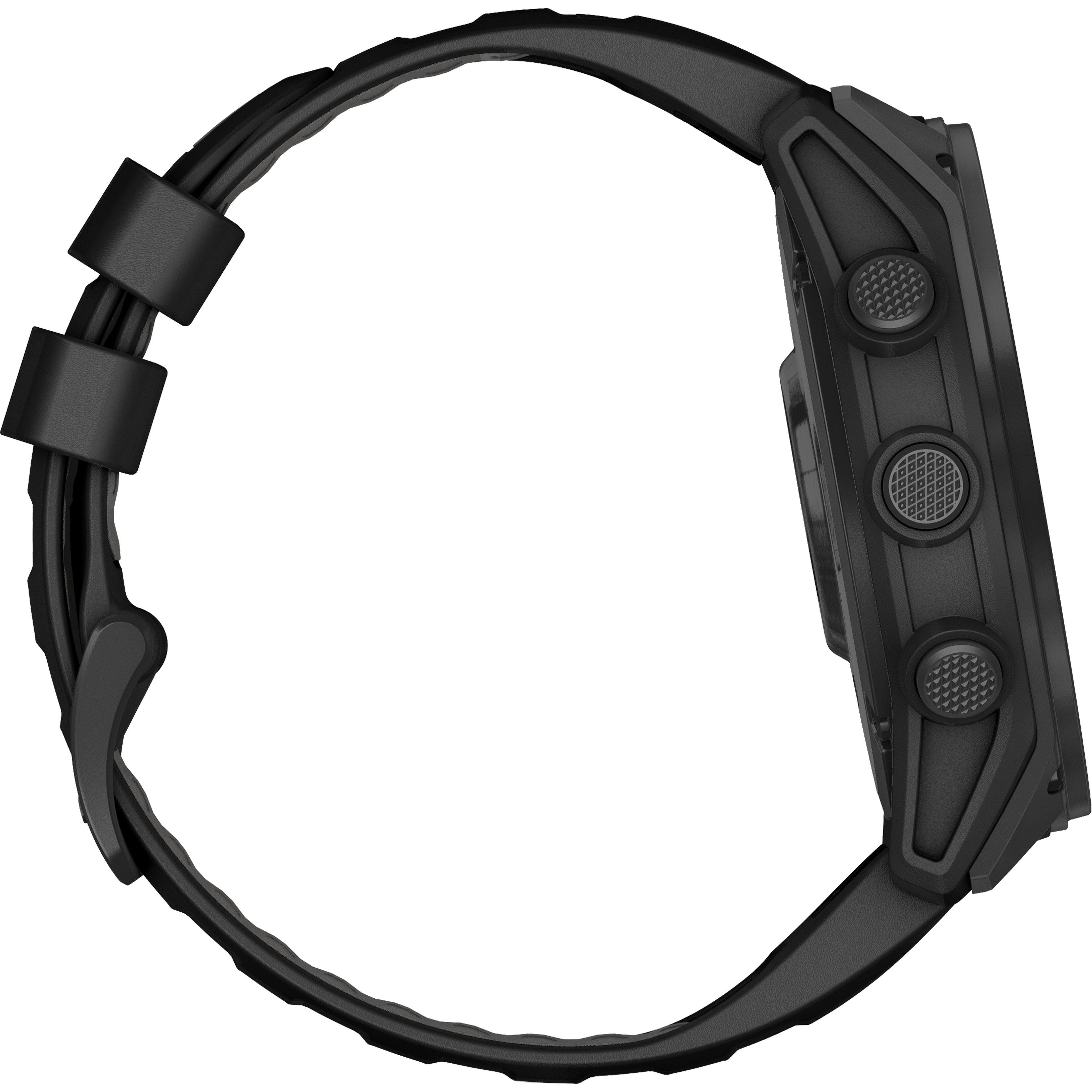 Alt View 6. Garmin - tactix 8 AMOLED GPS Smartwatch 51 mm Fiber-reinforced polymer with titanium rear cover - Black.