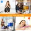 The text on the image is grouped and corrected as follows:

1. Ideal for Personal Heating: Keep you warm in cold winter
2. 5 in 1 Air Cooler and Heater: Air Cooler/Humidifier/Fan 3 in 1
3. Keep you cool and healthier in summer: Hot