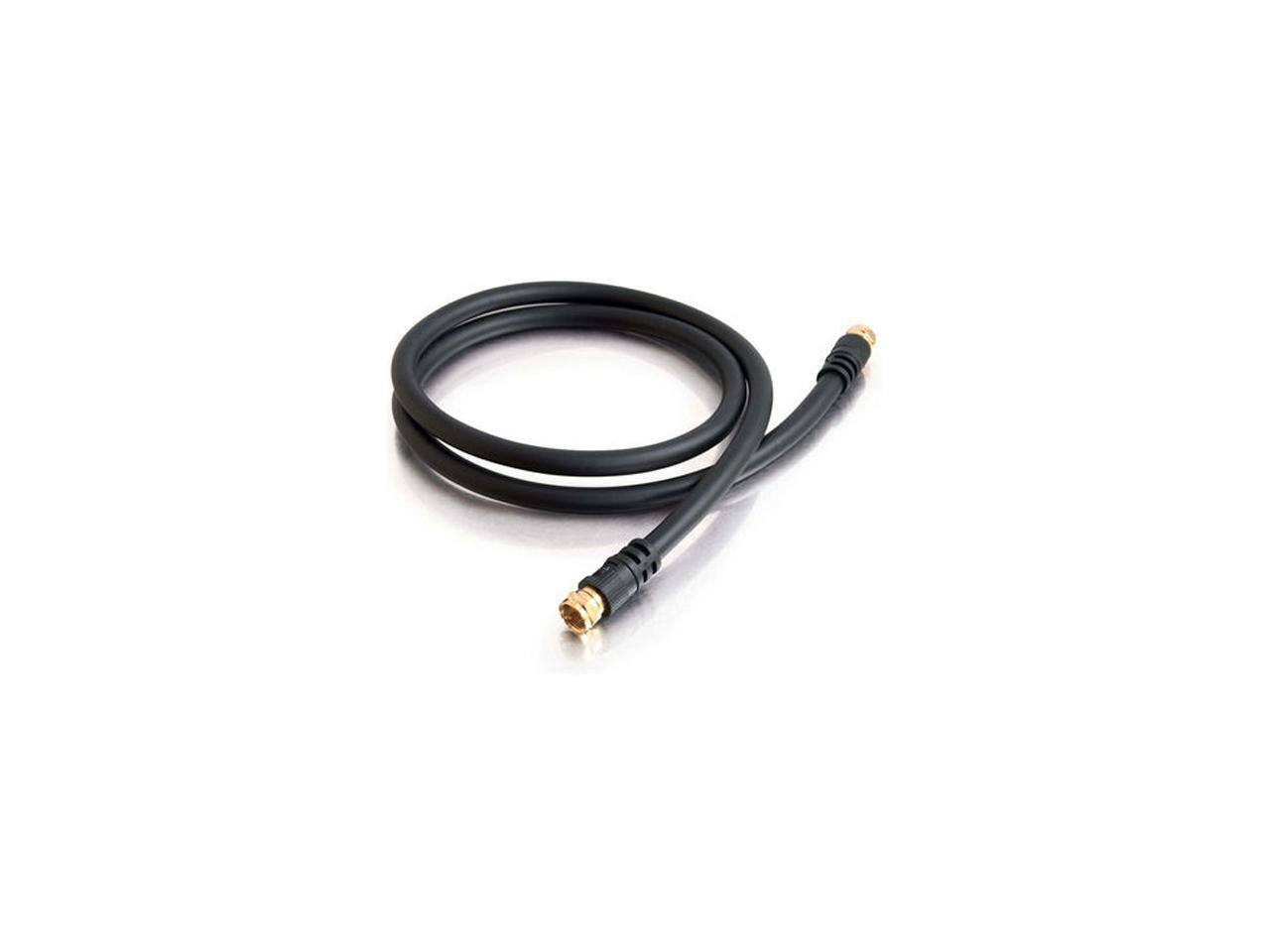 Alt View 1. Cables to Go - C2G 29133 12 ft. Value Series F-Type RG6 Coaxial Video Cable Male to Male.