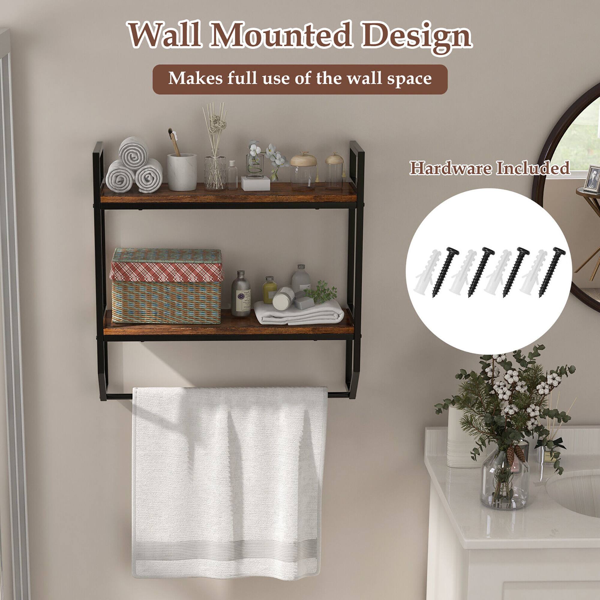 Wall Mounted Design  
Makes full use of the wall space  
Hardware Included