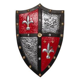 Underwraps - Coat of Arms Medieval Shield 20 Inch Foam Adult Costume Accessory - Red