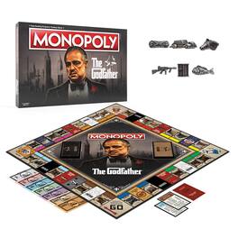 USAoploy - The Godfather 50th Anniversary Monopoly Board Game - Black