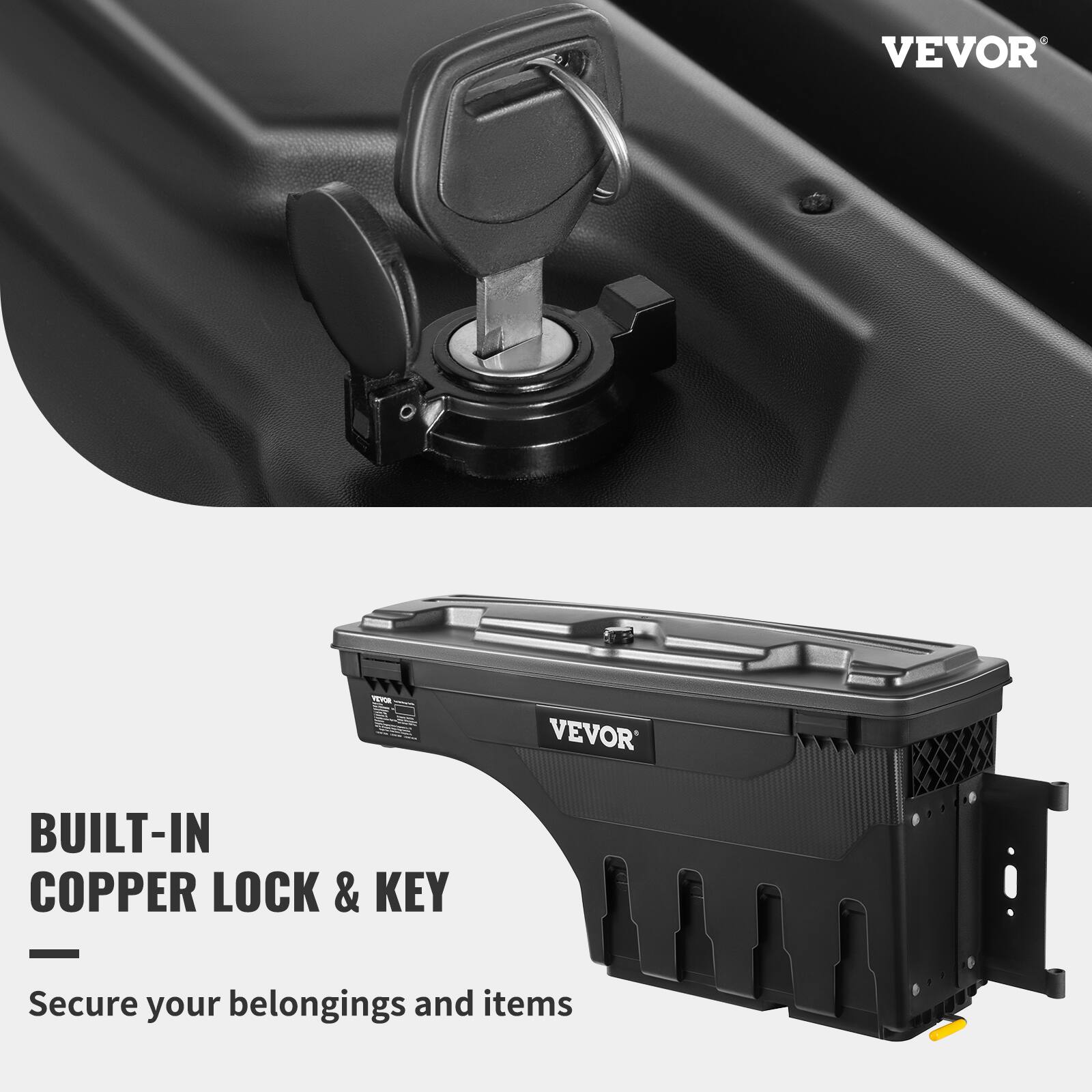 BUILT-IN COPPER LOCK & KEY

Secure your belongings and items