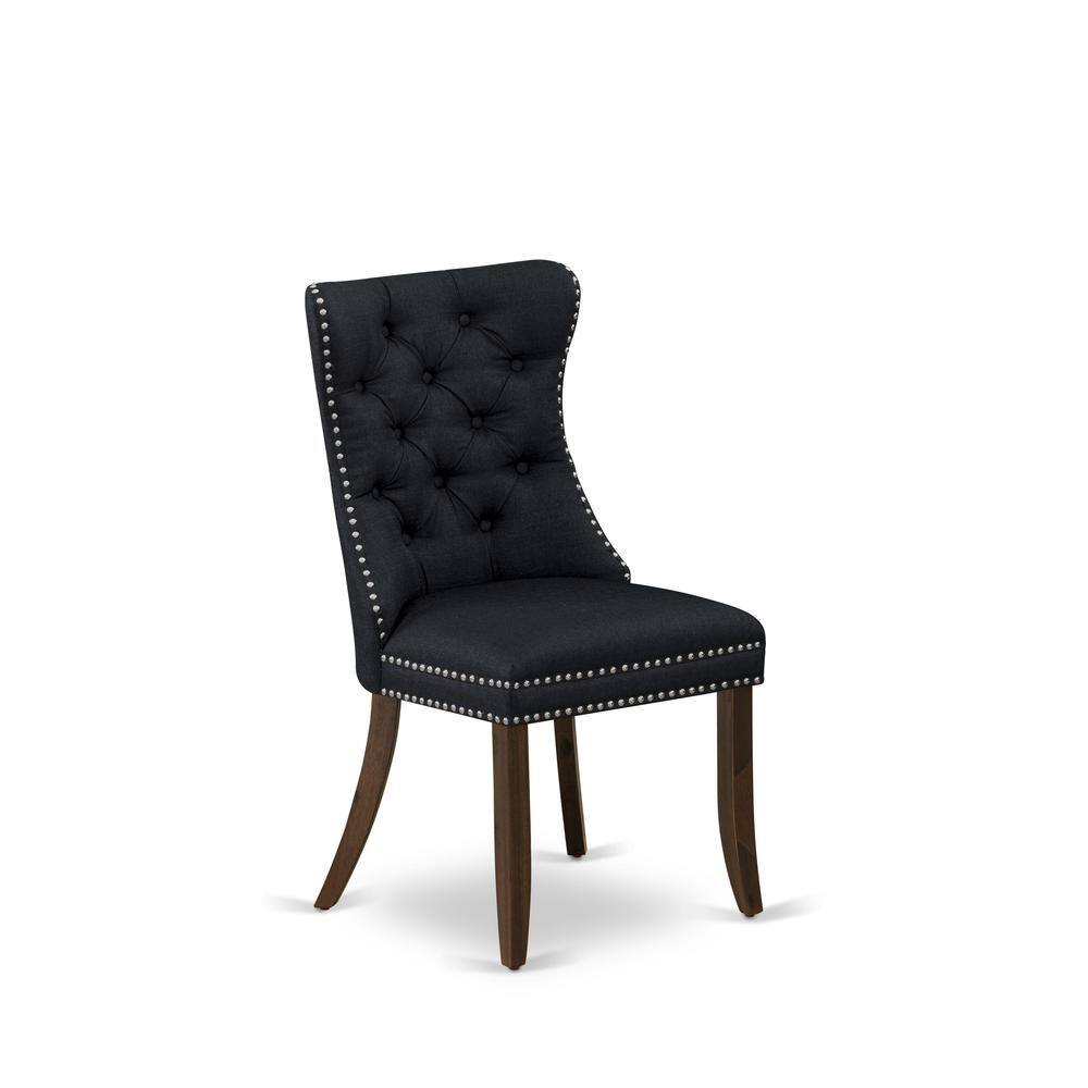 Back. East West Furniture - Parson Dining Chairs - Grey.