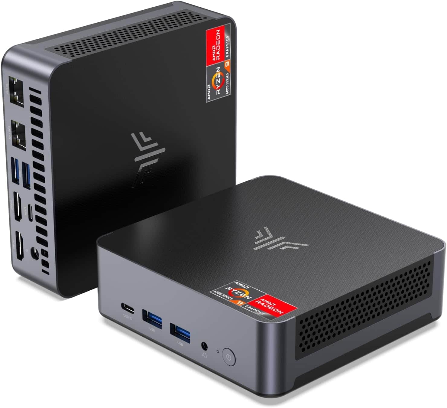 Kamrui - AM21 - 4K Mini Gaming PC - АMD Ryzen 7 8745HS (8C/16T) Up to 4.9Ghz - 16 GB DDR5 5600MHz 512 GB - WiFi 6 BT5 4K Display - Black