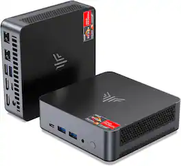 Kamrui - AM21 - 4K Mini Gaming PC - АMD Ryzen 7 8745HS (8C/16T) Up to 4.9Ghz - 16 GB DDR5 5600MHz 512 GB - WiFi 6 BT5 4K Display - Black