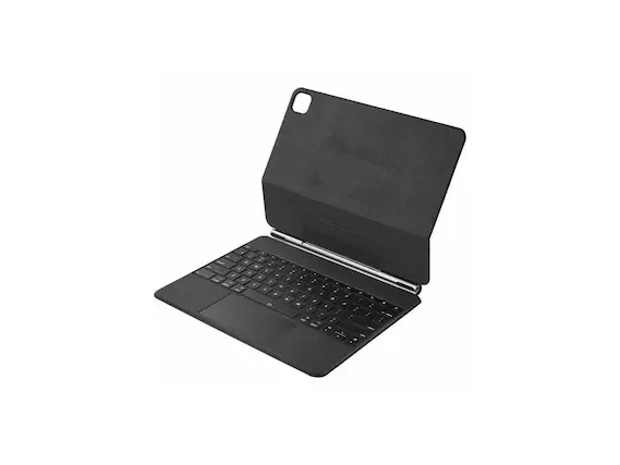 Front. Adesso - Adesso Bluetooth Keyboard for iPad Pro 12.9 inch M4 Edition - Aluminum Body - Silver.