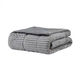 Gracie Mills - Hendricks Oversized Plush Down Alternative Throw Blanket - Gray
