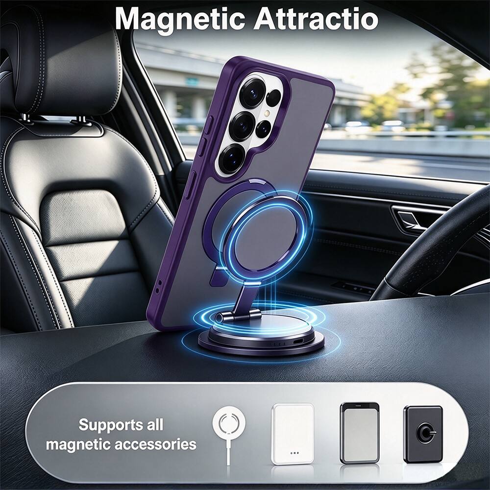 Magnetic Attraction  
Supports all magnetic accessories