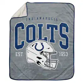 Pegasus - Indianapolis Colts 50" x 60" Arch Block Ultra Cozy Sweatshirt Blanket - Multicolor