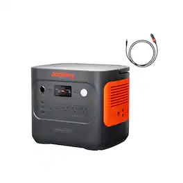 Jackery - E2000AC Portable Power Station with Car Charging Cable, 2034Wh LiFePO4, 2200W Output, Solar Generator for Camping&RV (2034 Wh Capacity)