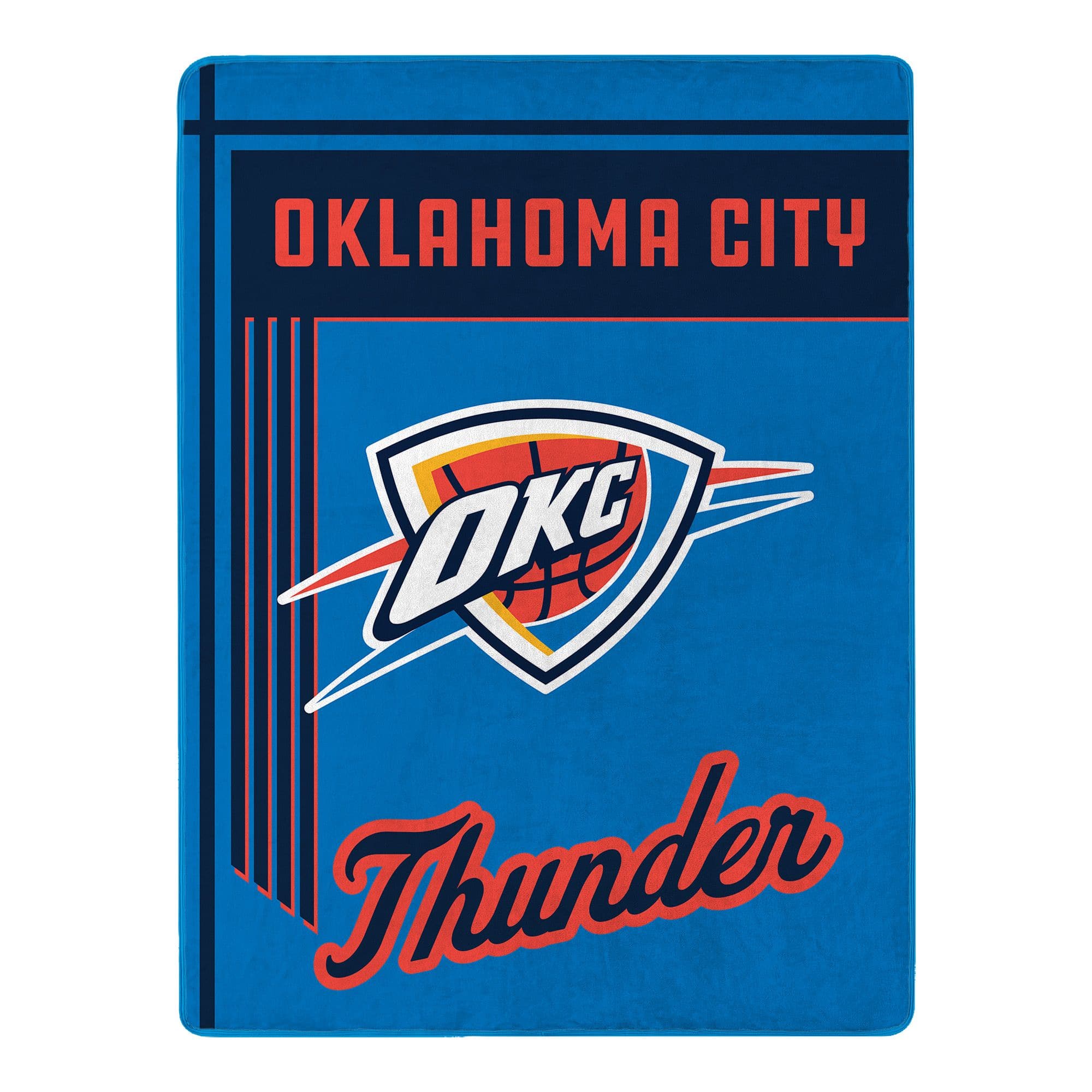 Sweet Home Collection - NBA Oklahoma City Thunder 46" x 60" Raschel Throw Blanket - Blue
