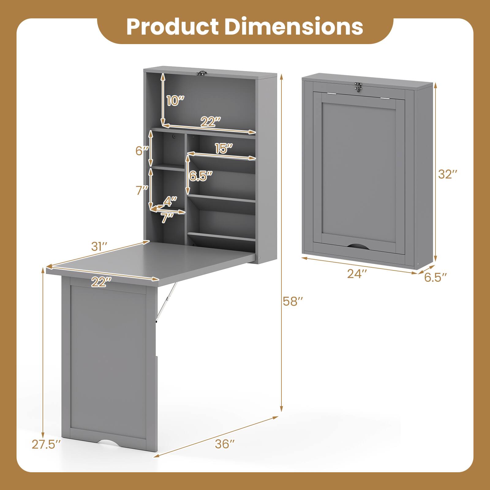 Product Dimensions: 10" x 22" x 60", 15" x 7" x 4", 70" x 6.5" x 32" x 31" x 22" x 58" x 24" x 6.5" x 27.5" x 36"